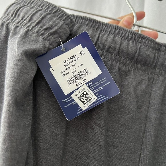 Champion Women's Activewear Grey Jersey Pant Granite Heather 4XL Drawstring - Picture 6 of 10